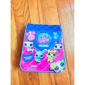 Littlest Pet Shop LPS G7 Pet Pairs Series 5 Axolotl 415 & Leopard 416 Set